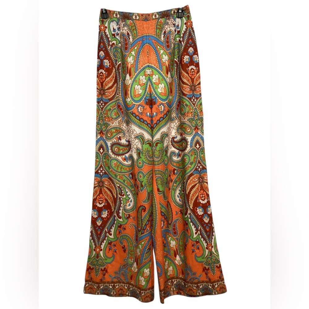 Fashion nova Paisley Print Wide-Leg Pants